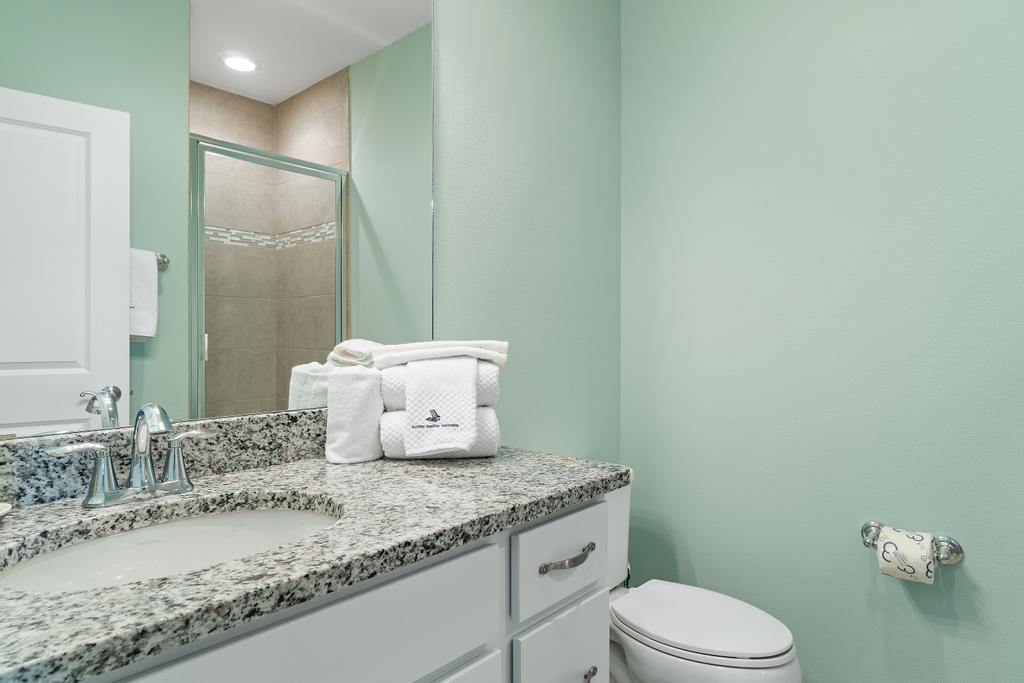 En suite bathroom with walk-in shower